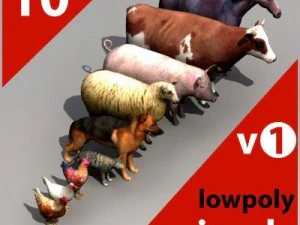 Zwierzęta Model 3D