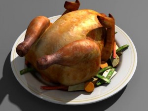 Chicken food 3D Model