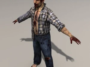 僵尸01人 3D 模型