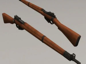 Lee Enfield 2. Weltkrieg 3D Modell