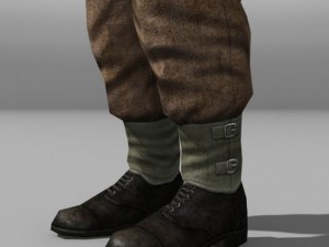 British soldier and lee enfield ww ii 3Dモデル