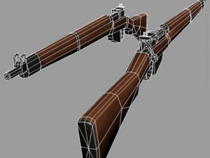 British soldier and lee enfield ww ii 3Dモデル
