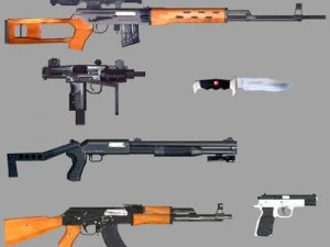 Pacote de armas Modelo 3D