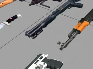 Pacote de armas Modelo 3D
