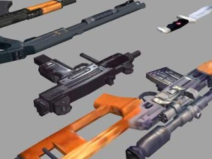 Pacote de armas Modelo 3D