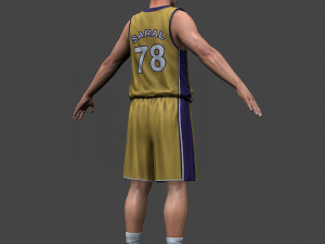 Basketball player 2012 v2 3D Модель