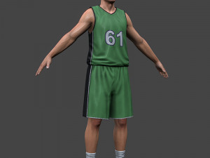 Basketball player 2012 v2 3D Модель