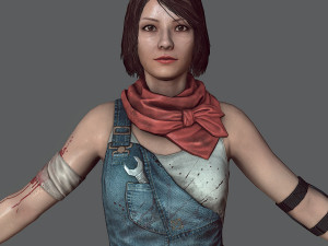 Mechanic girl zombie killer Modelo 3D