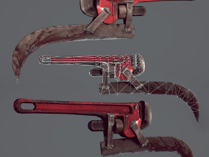Mechanic girl zombie killer Modelo 3D