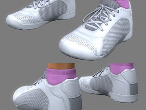 Tennis player girl rigged 3D Model