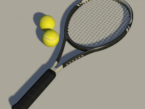 Tennis player girl rigged 3D Model