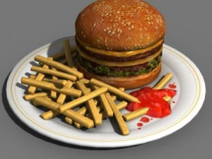 Бургер 3D Модель