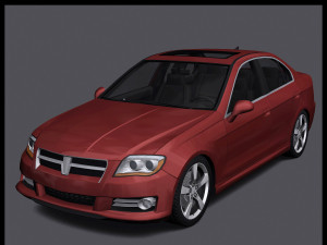 Generic car - d segment 3D 모델
