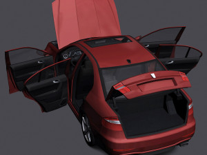 Generic car - d segment 3D Model