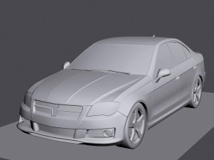 Generic car - d segment 3D Model