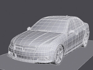 Generic car - d segment 3D Model