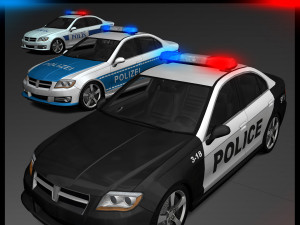 Generic police car 3D 模型