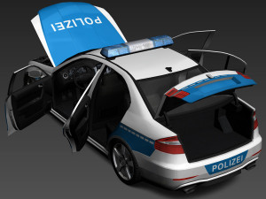 Generic police car 3D मॉडल