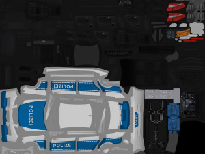 Generic police car 3D मॉडल