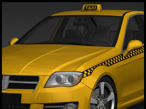 Generic taxi 3D-Modell