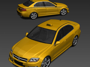 Generic taxi 3D Модель