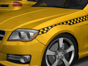 Generic taxi 3D Модель