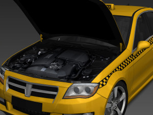 Generic taxi 3D Модель