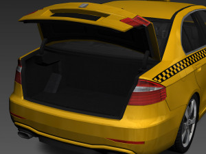 Generic taxi 3D Модель