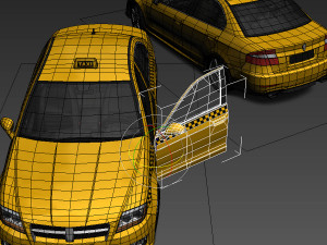 Generic taxi 3D Модель