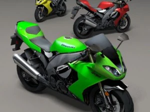 川崎忍者 3D 模型