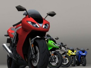 Kawasaki ninja 3D Model in Motorcycle 3DExport