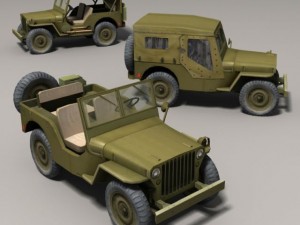 Willys jeep 3D Model