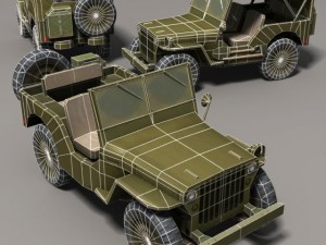 Willys jeep 3D 모델