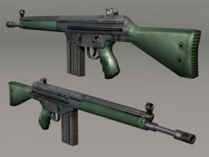 Rifle G3 3D Model