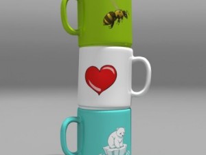 cups 3D 모델
