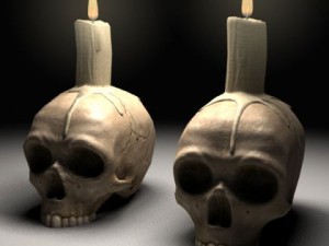Skull candle 3D Model