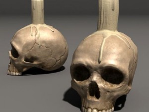 Skull candle 3D Model