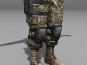 Modern soldiers us soldier 2 and m4 beretta Model 3D
