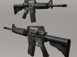 Modern soldiers us soldier 2 and m4 beretta Model 3D