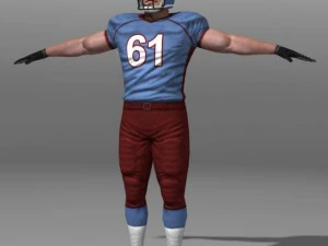 Joueur de football Modèle 3D