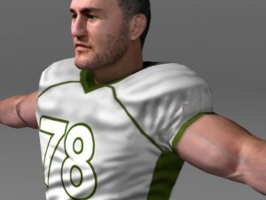 Football player 3D Model