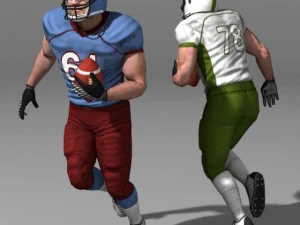 Joueur de football truqu&eacute; Modèle 3D