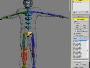Football player rigged 3D Model