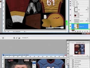Football player rigged 3D Model