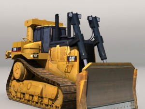 Bulldozer d10r Model 3D