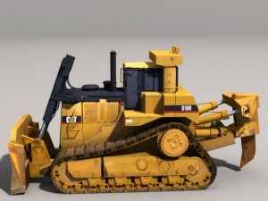 Bulldozer d10r 3D 모델