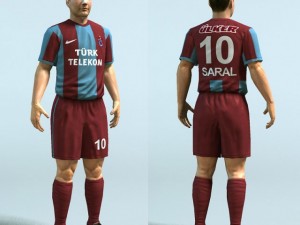 Soccer player 2011 rigged 3D 모델