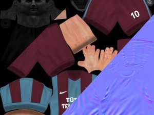 Soccer player 2011 rigged 3D 모델