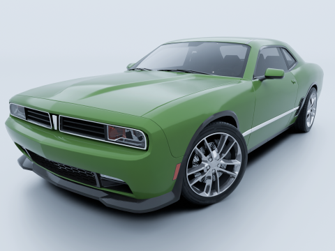 Muscle Car 1 3Dモデル