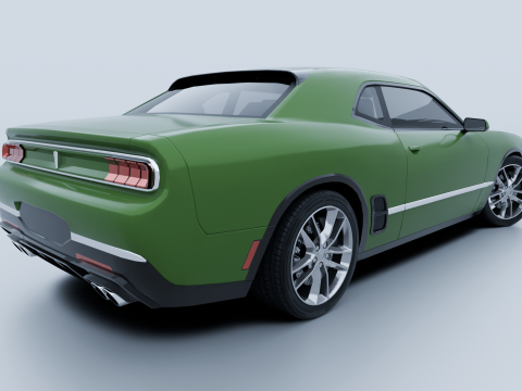 Muscle Car 1 3D Model